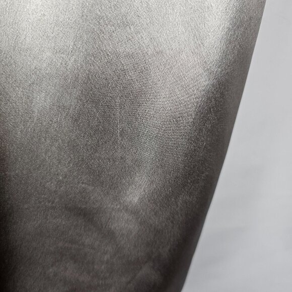 Retro-Futurism Revival Shiny Prom Party Punk Metallic Silver Dress Trina Turk 2 - Picture 16 of 16